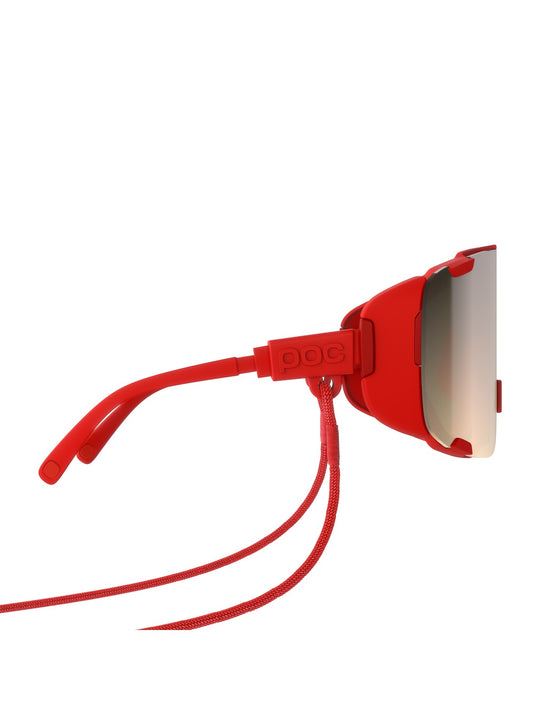 Okulary rowerowe POC Devour Ultra czerwony - Clarity Trail/Partly Sunny Silver Cat 2
