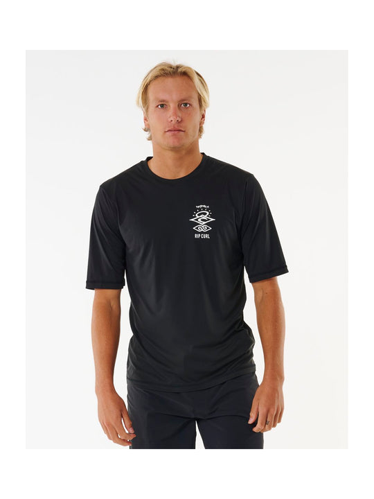 Lycra RIP CURL Icons Surflite Upf S/S czarny - Adventure Sports
