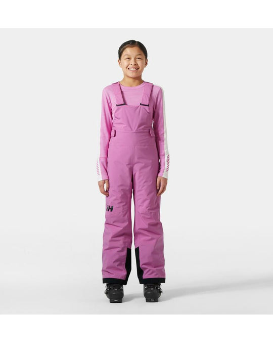Spodnie narciarskie dziecięce HELLY HANSEN Jr Girl Stellar Bib Pant kolor różowy
