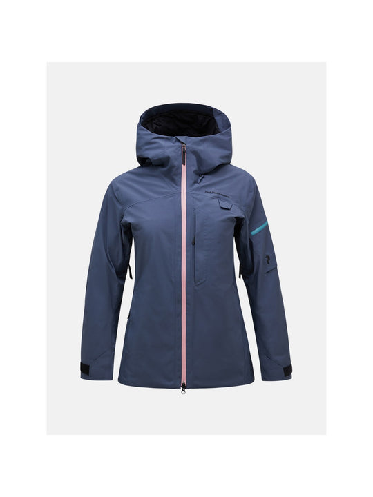 Kurtka narciarska Peak Performance W Flo Alpine Gore-Tex 2L niebieska - Adventure Sports
