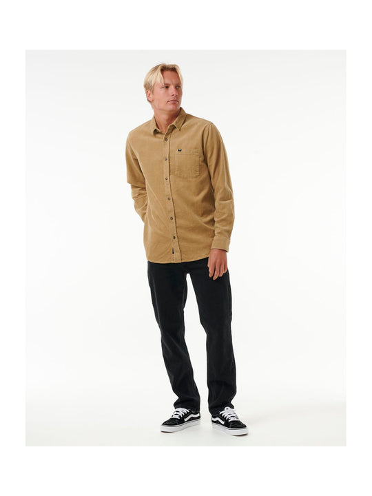 Koszula RIP CURL Classic Surf Cord L/S Shirt turkusowy
