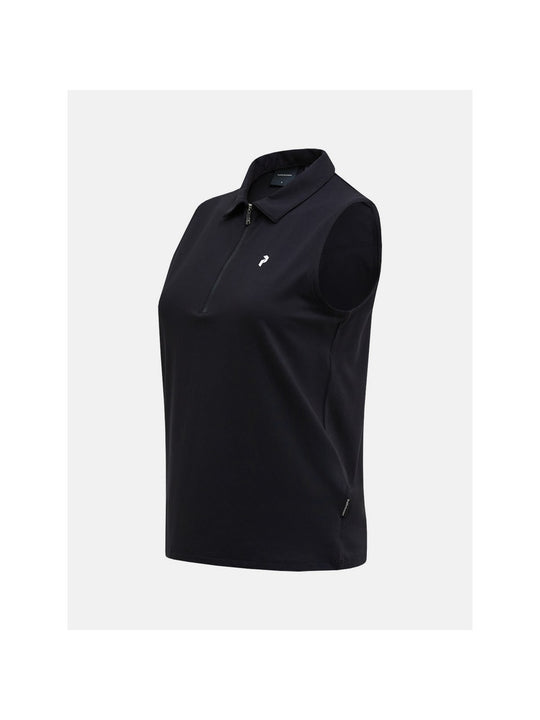 adventuresports koszulka-peak-performance-w-comfort-zip-sl-polo-czarny-g80194020-050 tyl
