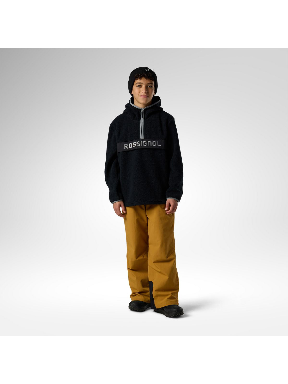 Bluza juniorska ROSSIGNOL Jr Alltrack Anorak Fleece czarna