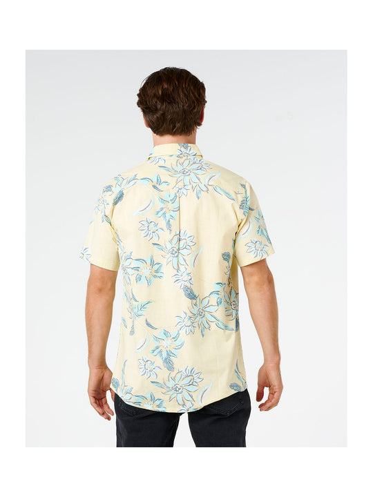 Koszula męska RIP CURL Sessions S/S Shirt żółta

