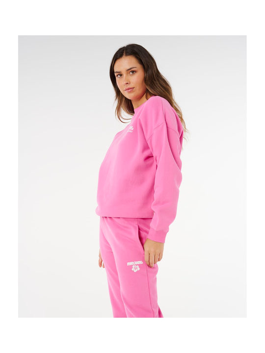 Spodnie damskie RIP CURL Surf Puff Track Pant różowe
