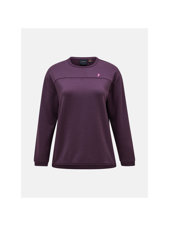 Bluza Peak Performance W Trail Polartec Crew fioletowy - Adventure Sports
