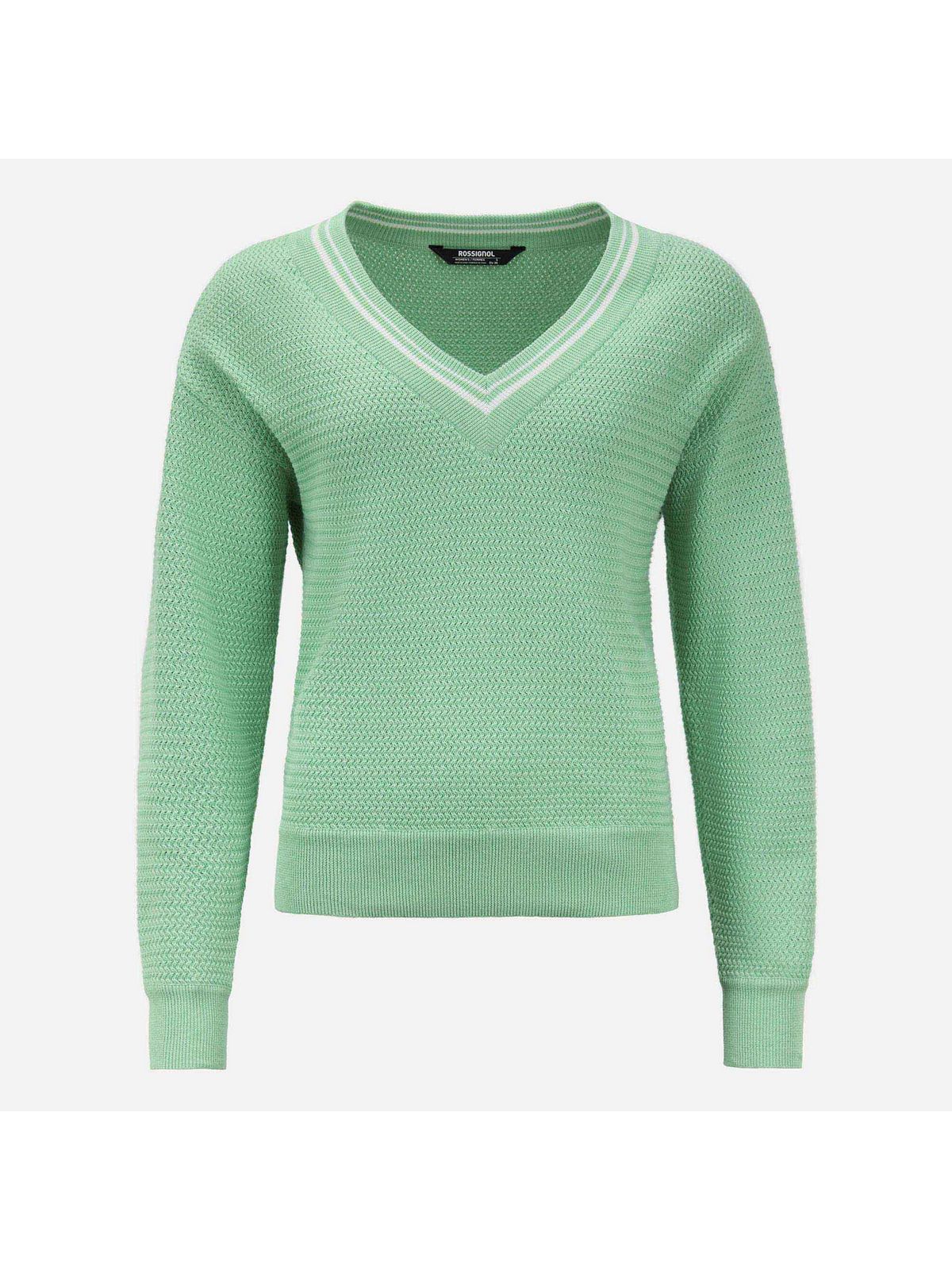 Sweter damski ROSSIGNOL W Knitted V Neck zielony