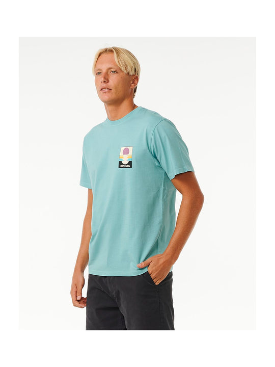 Koszulka RIP CURL Surf Revivial Peaking Tee niebieski - Adventure Sports

