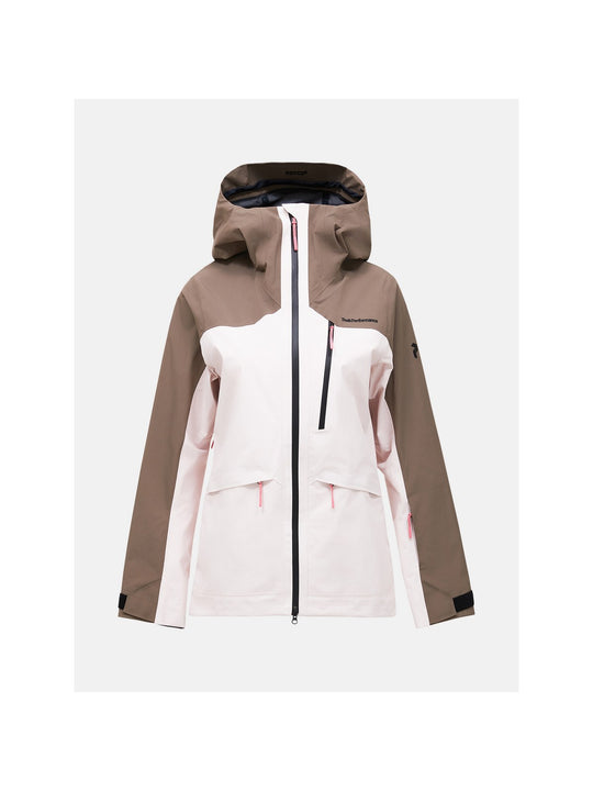 Kurtka narciarska damska PEAK PERFORMANCE Vertec HIPE 3L Shell Jacket różowa
