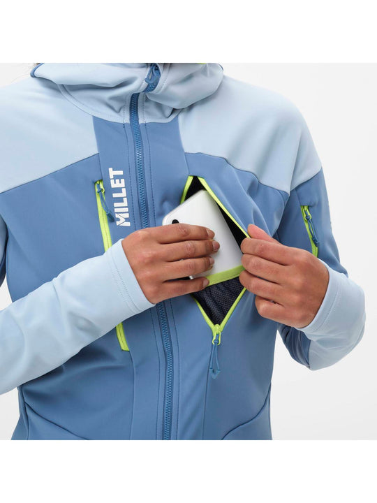 Kurtka outdoorowa damska MILLET W Pierra Ment Hoodie Niebieski - Adventure Sports
