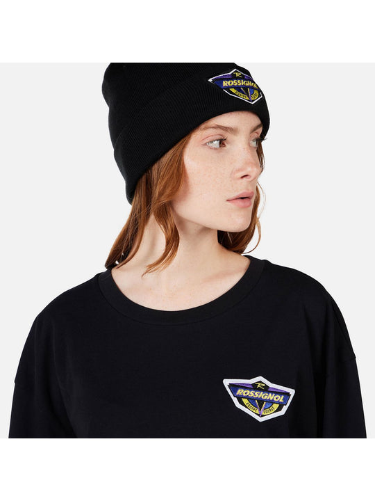 Koszulka unisex ROSSIGNOL SUPER LS TEE czarna
