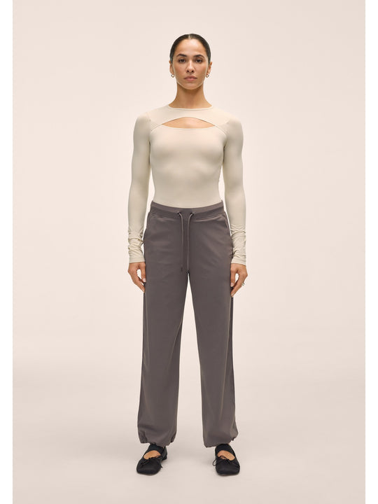 Spodnie damskie CASALL Stamp Loose Pant kolor szary
