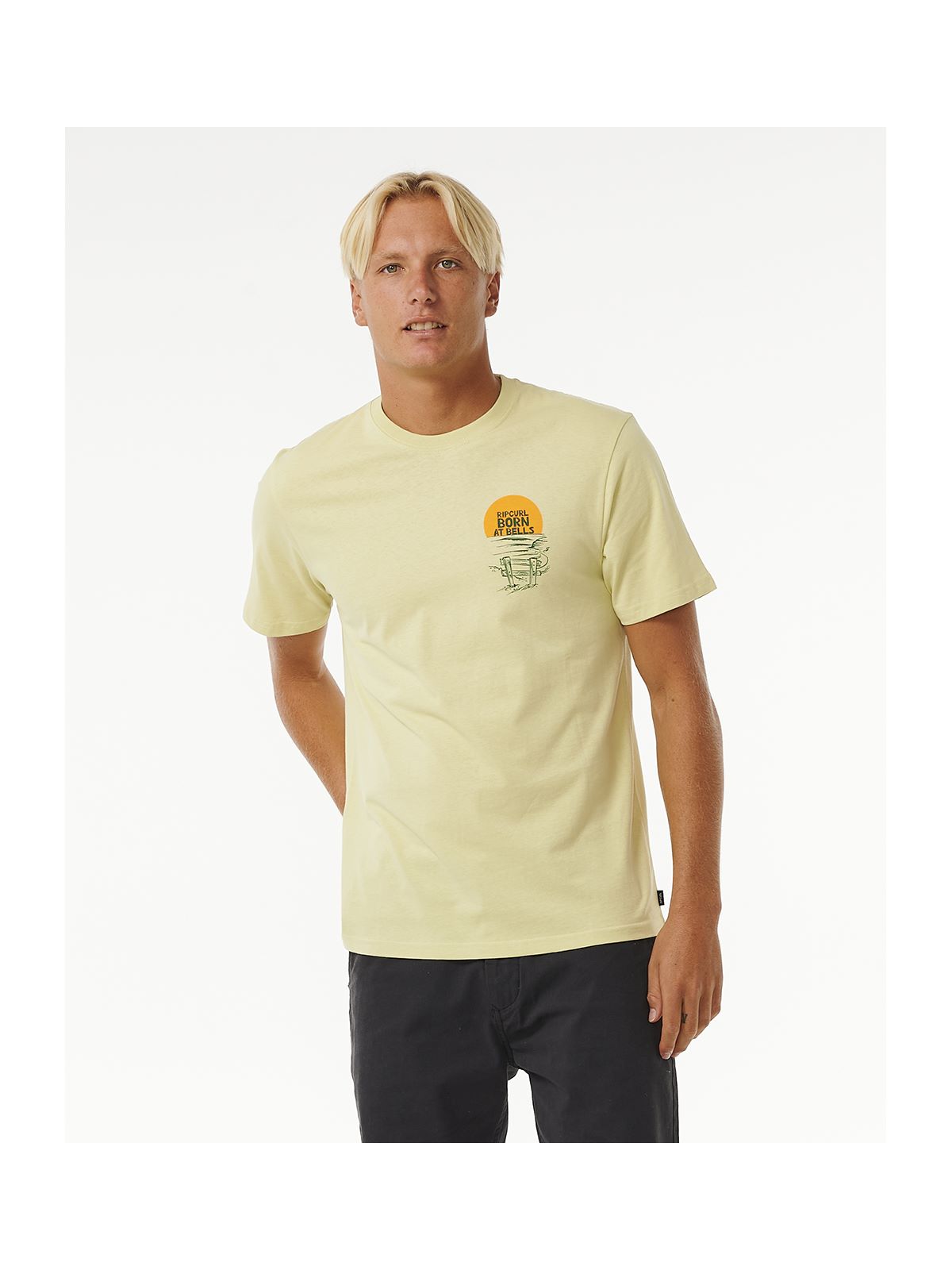 Koszulka RIP CURL Keep On Trucking Tee żółty - Adventure Sports