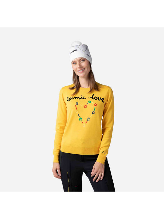 Sweter Rossignol W Esther Round Neck żółty - Adventure Sports
