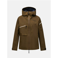 Kurtka narciarska męska PEAK PERFORMANCE Alpine GORE-TEX C-Knit 3L Shell Jacket brązowa
