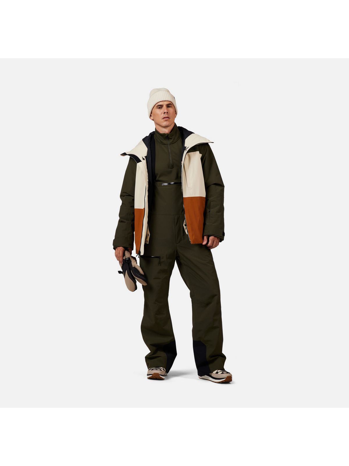 Spodnie narciarskie męskie ROSSIGNOL Outerlimits Insulated BIB zielone