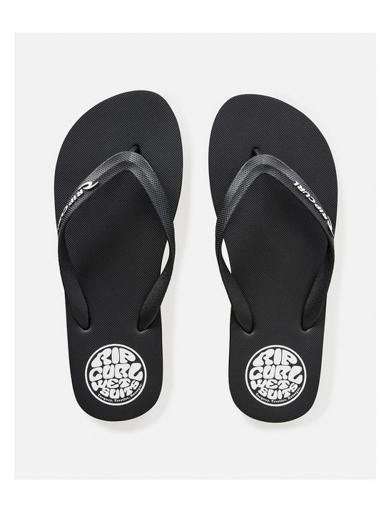 Japonki plażowe męskie RIP CURL Icons Of Surf Bloom Open Toe czarne
