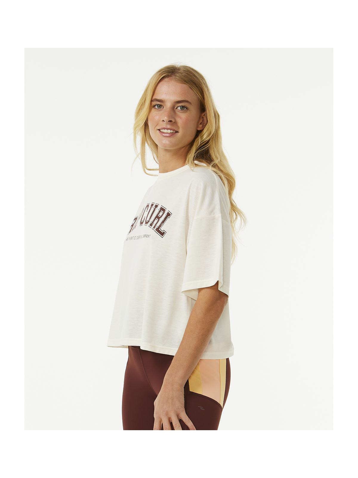 Koszulka RIP CURL Rss Crop Tee biały - Adventure Sports