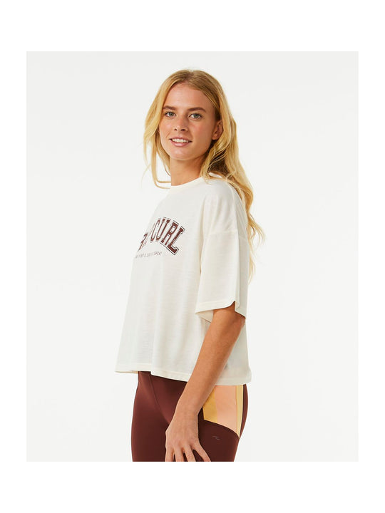 Koszulka RIP CURL Rss Crop Tee biały - Adventure Sports
