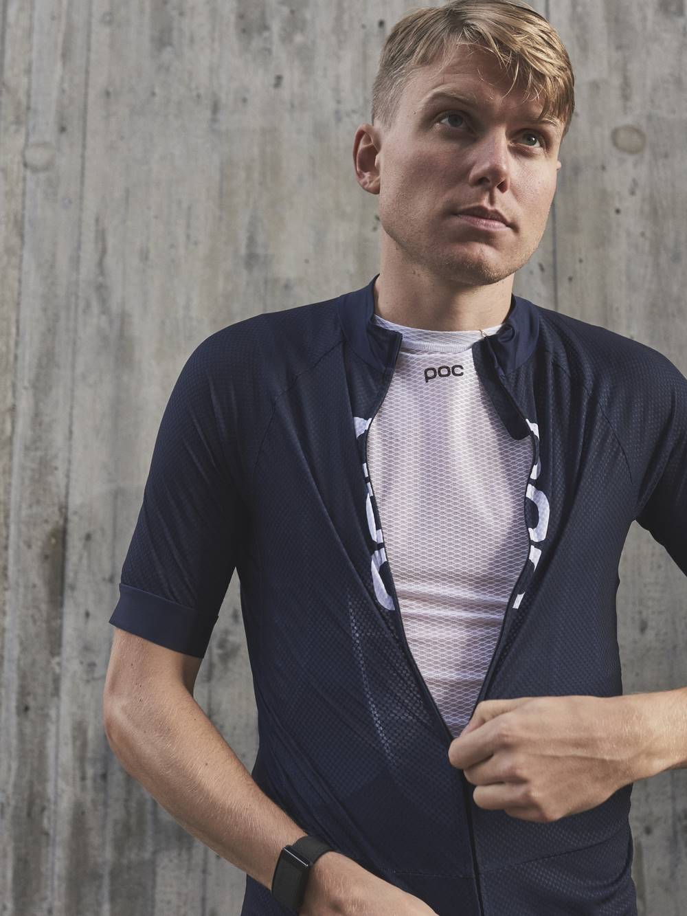 Koszulka rowerowa POC M’s ESSENTIAL ROAD LOGO - niebieski - Adventure Sports