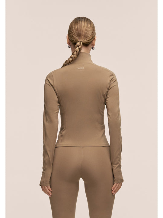 Kurtka damska CASALL Soft Touch Zip Jacket kolor zielony
