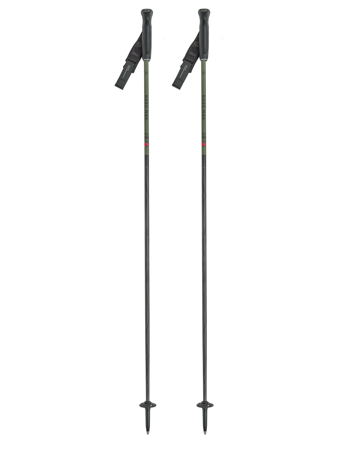 Kije narciarskie VAN DEER PISTE CARBON khaki