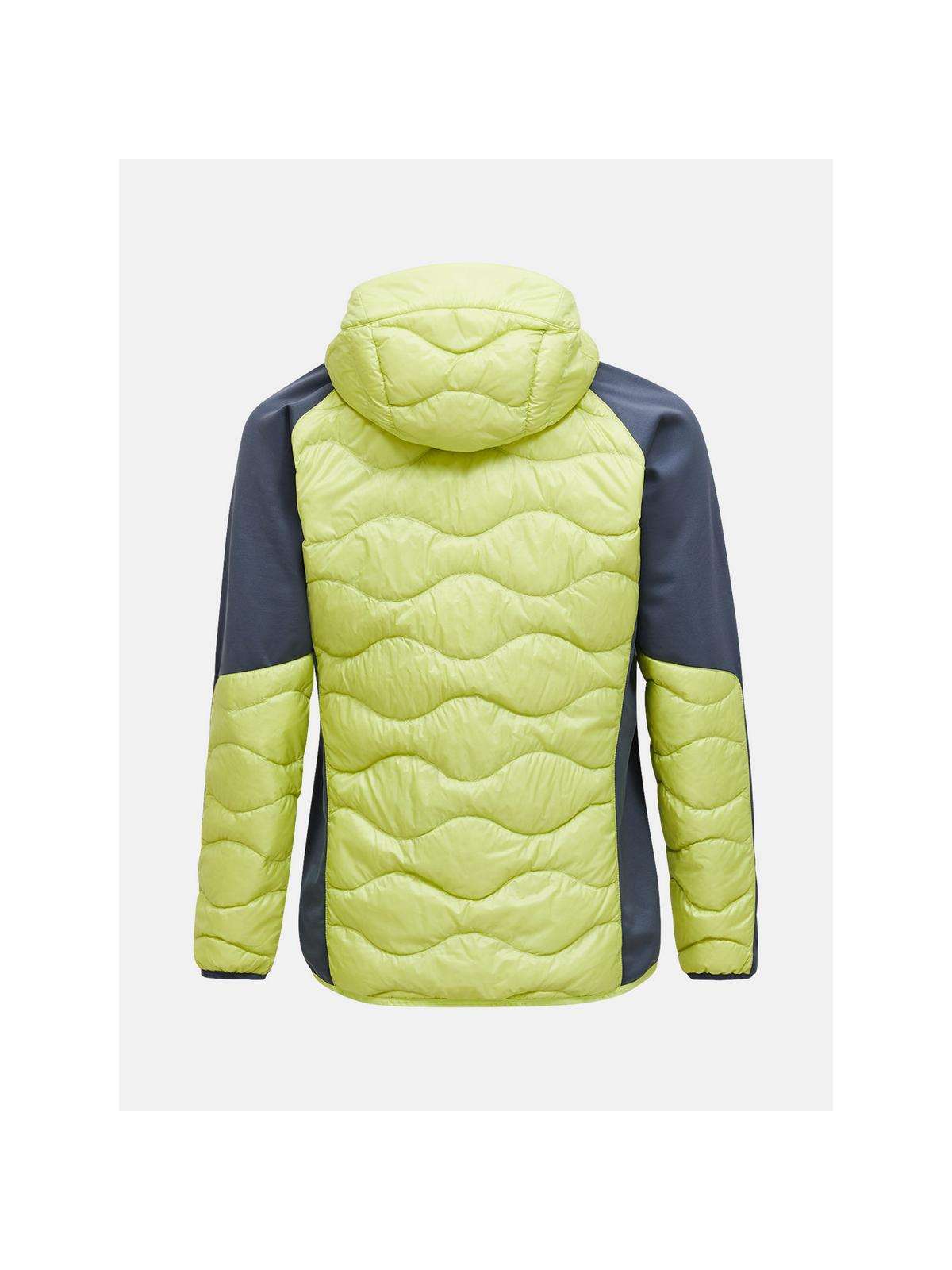 Kurtka PEAK PERFORMANCE Helium Down Hybrid Hood Men żółty
