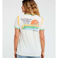 Koszulka damska RIP CURL Surf Side Ringer Tee beżowa
