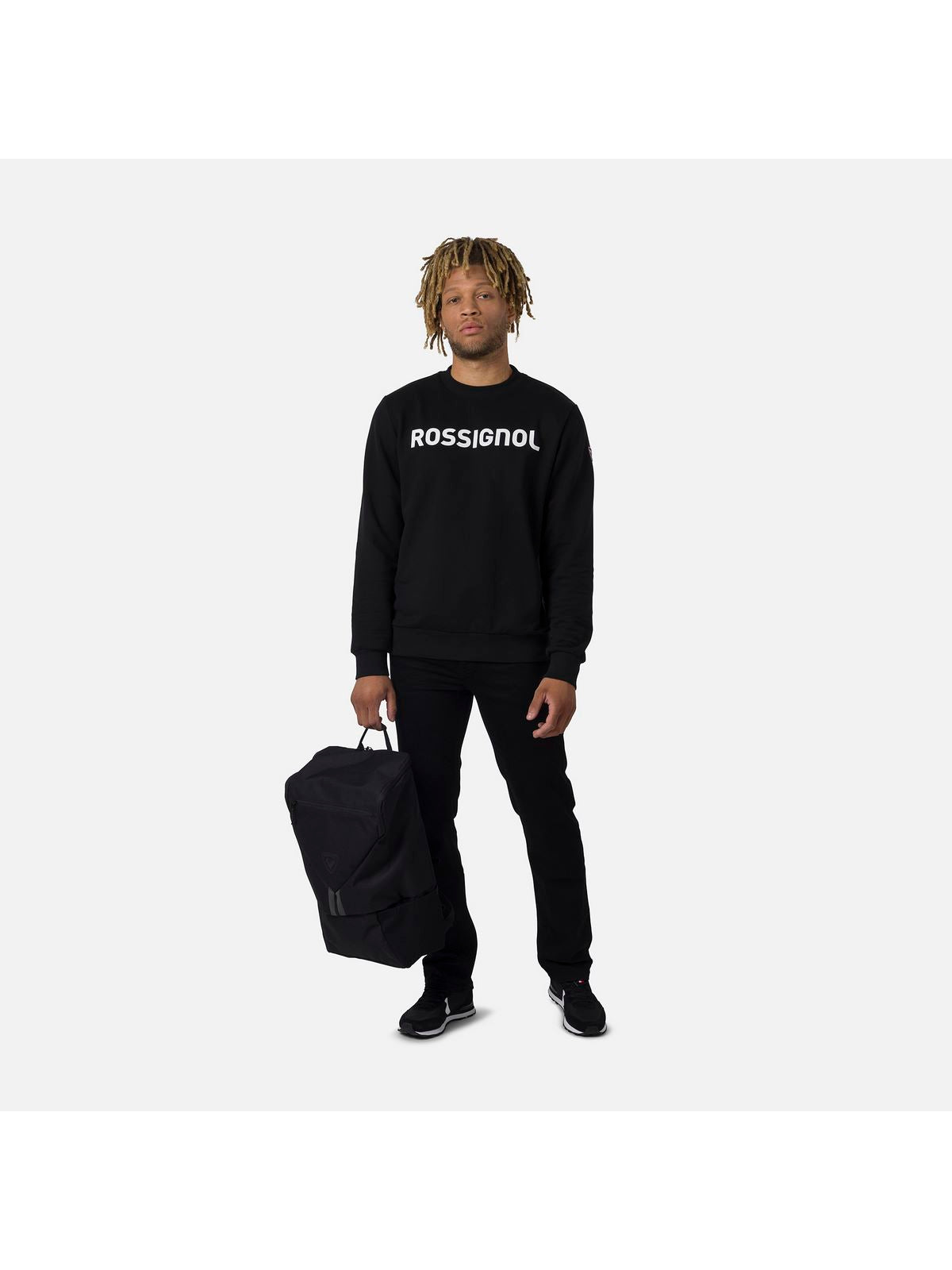 Bluza Rossignol LOGO SWEAT RN FL czarny - Adventure Sports