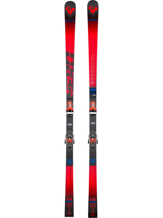Narty ROSSIGNOL HERO FIS GS FAC 193 + wiązania LOOK PX18 hot red - Adventure Sports
