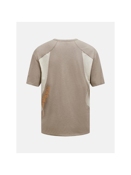 Koszulka PEAK PERFORMANCE M Trail Wool Blend SS beżowy - Adventure Sports
