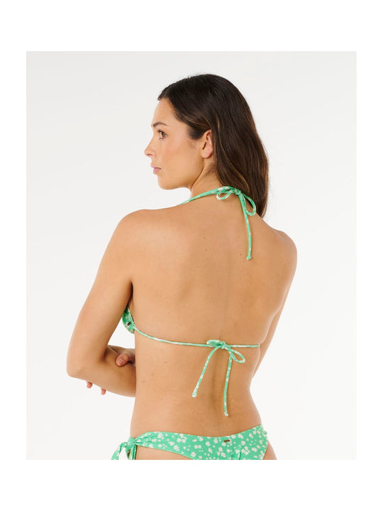 Góra bikini RIP CURL Surf Side Sliding Tri zielona
