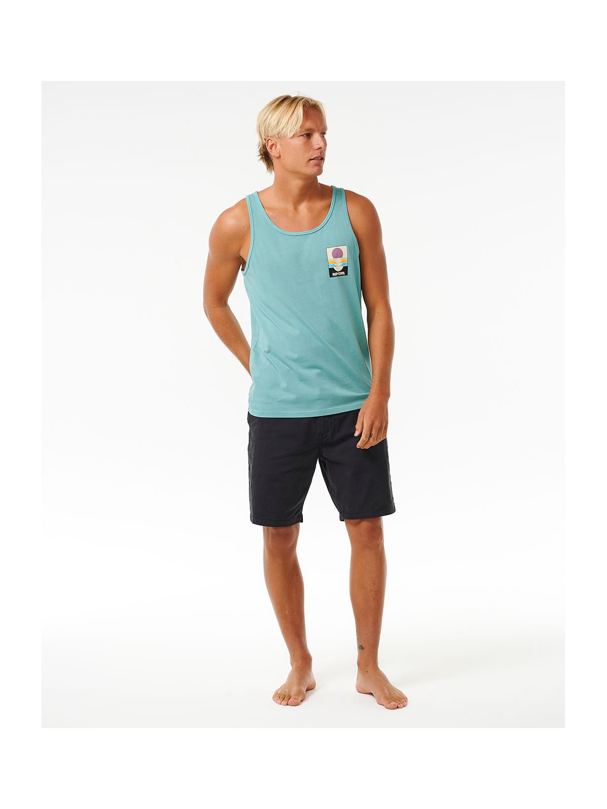 Koszulka RIP CURL Surf Revival Peaking Tank niebieski - Adventure Sports