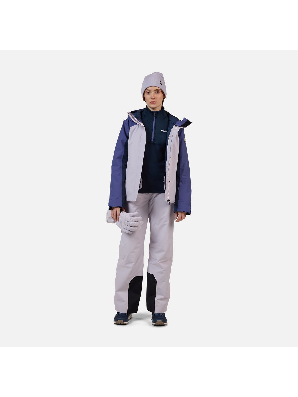 Bluza damska ROSSIGNOL W Blackside Mix HZ Fleece niebieska