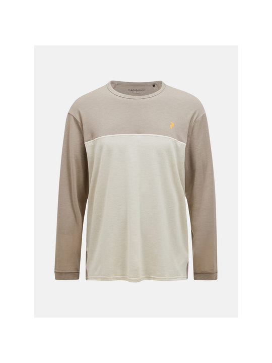 Koszulka PEAK PERFORMANCE M Trail Wool Blend LS beżowy - Adventure Sports

