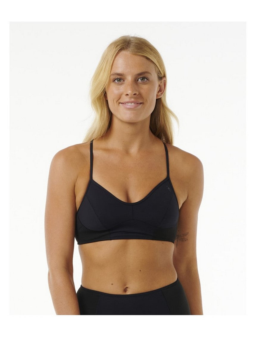 Stanik kąpielowy RIP CURL Mirage Ultimate - Top czarny