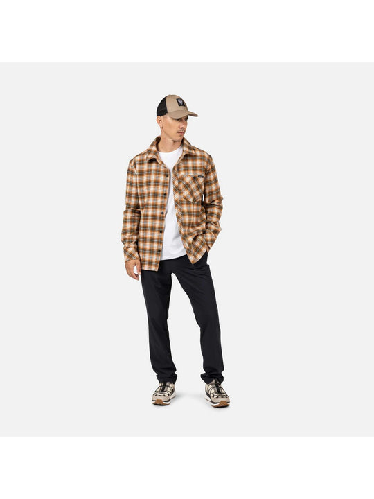 Koszula męska ROSSIGNOL RANCH PLAID SHIRT brązowa
