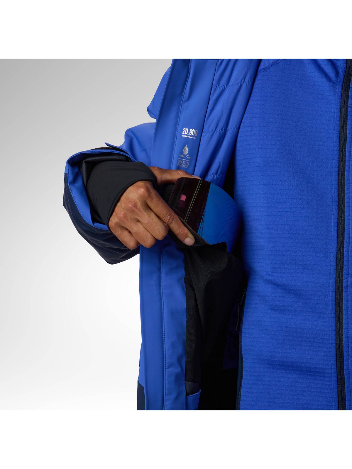 Kurtka narciarska męska ROSSIGNOL M 4Ws Blackside Insulated Jack niebieska