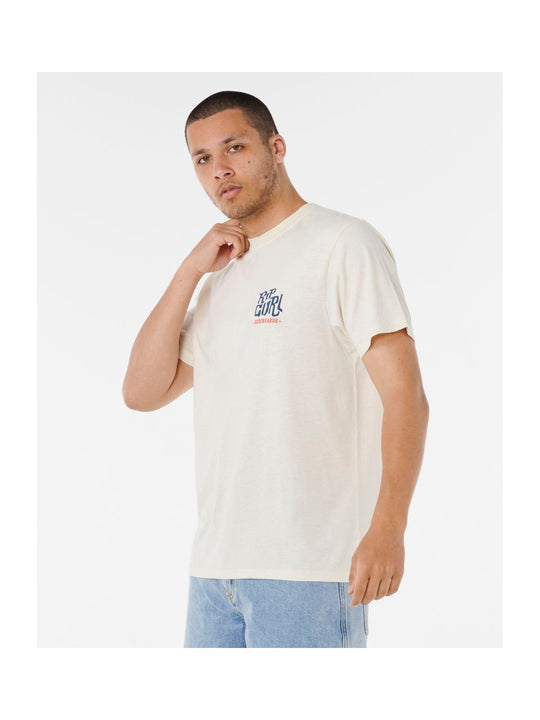Koszulka RIP CURL SHAPER ADDRESS TEE beżowa

