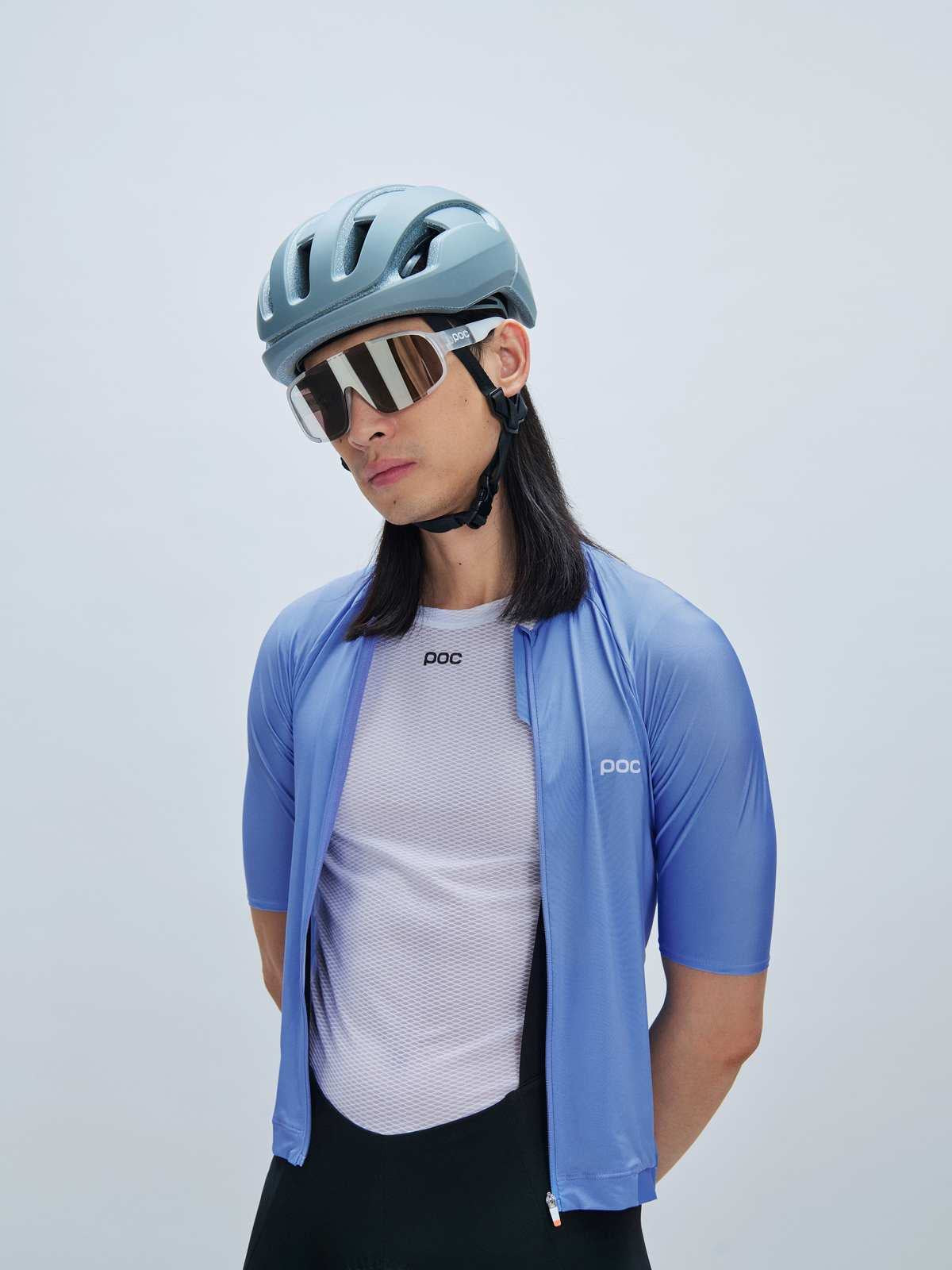 Okulary rowerowe POC Aspire Wide Fit przezroczysty cat.2 Clarity Road/Sunny Silver