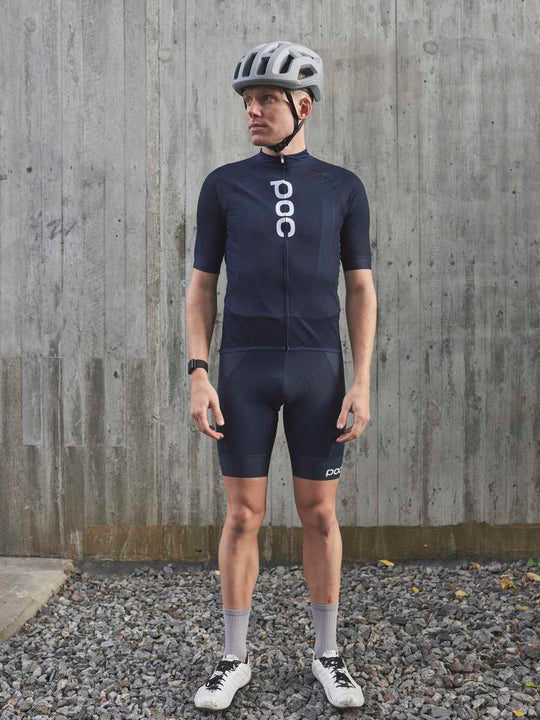Koszulka rowerowa POC M’s ESSENTIAL ROAD LOGO - niebieski - Adventure Sports
