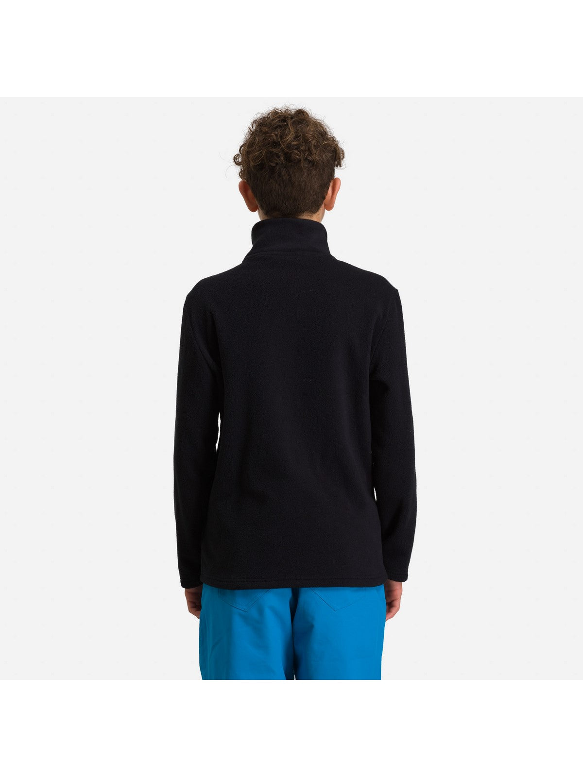Bluza narciarska chłopięca Rossignol Boy 1/2 Zip Fleece czarny - Adventure Sports