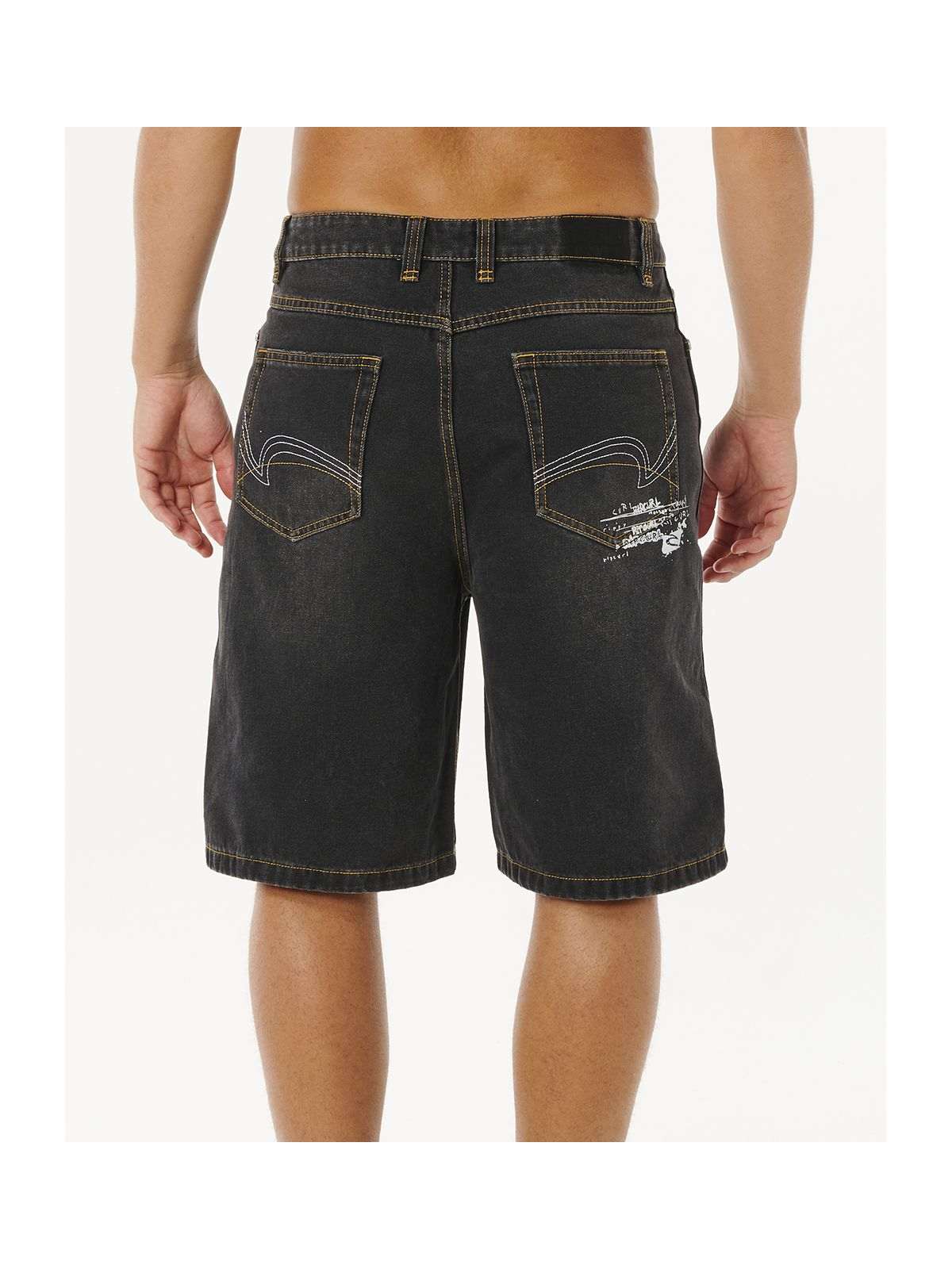 Szorty męskie RIP CURL Inner Visions Denim Walkshort czarne