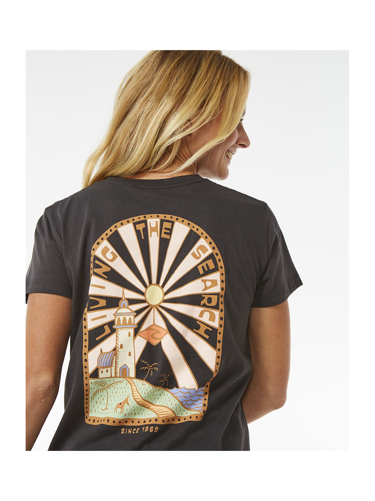 Koszulka RIP CURL Magic Bay Standard Tee czarny - Adventure Sports