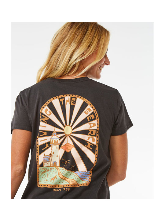 Koszulka RIP CURL Magic Bay Standard Tee czarny - Adventure Sports
