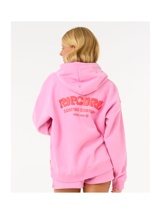 Bluza damska RIP CURL Surf Puff Heritage Hood różowa
