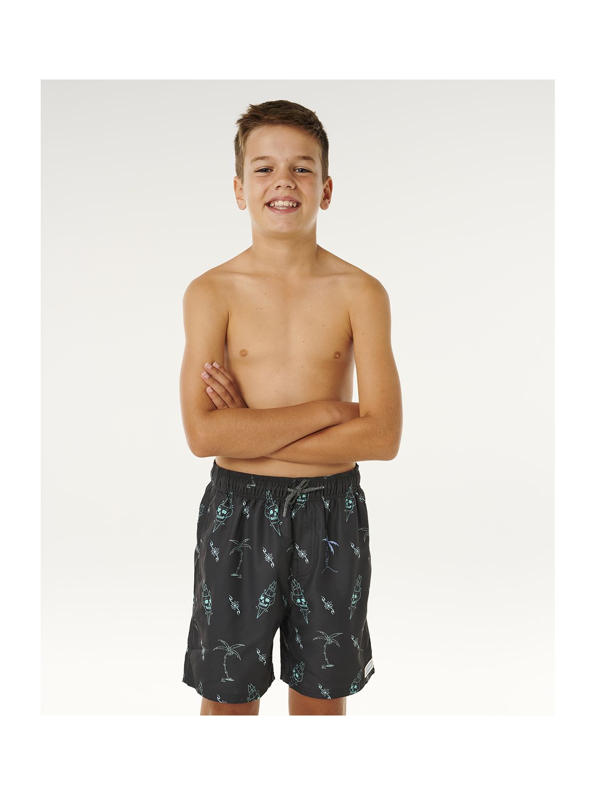 Boardshorty chłopięce RIP CURL Eternal Shred Mesh Volley-Boy czarne