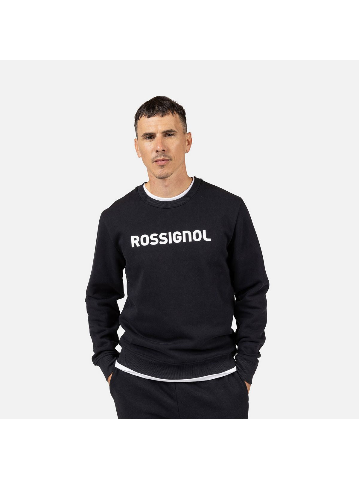 Bluza męska męska ROSSIGNOL PRARION CN SWEATSHIRT czarna