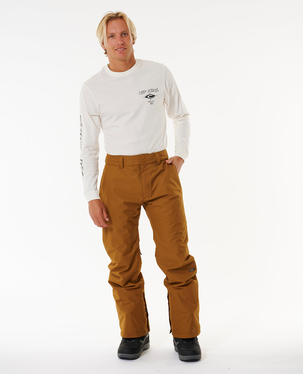 Spodnie narciarskie RIP CURL Base 10K/10K Pant żółty - Adventure Sports