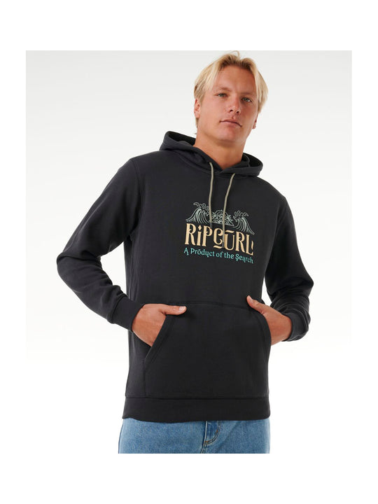 Bluza RIP CURL Down The Line Hooded czarny - Adventure Sports
